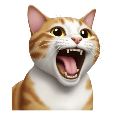 cat meowing sticker