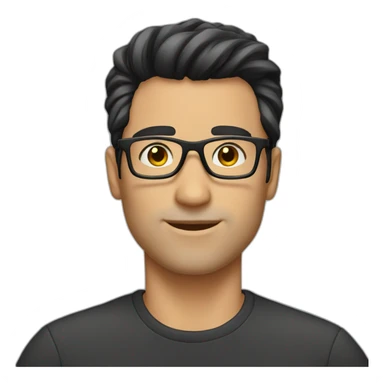male-darkhair-quiff-glasses sticker