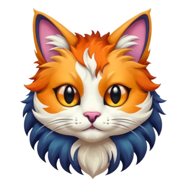 make a hyper realistic mythical cat creature with great detail sticker