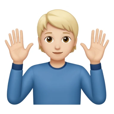 Someone doing the 6 7 hand movement sticker