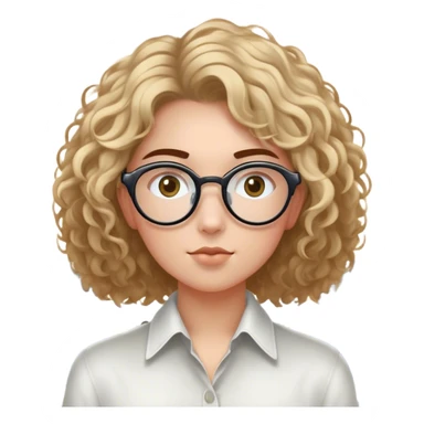 Étudiante de 20 ans métissée avec les cheveux bouclés, le visage ovale et des lunettes semi rondes et les yeux en amande par le hublot d'un avion  sticker