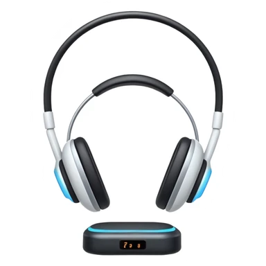 delle cuffie bianche con antenne da alieno sticker