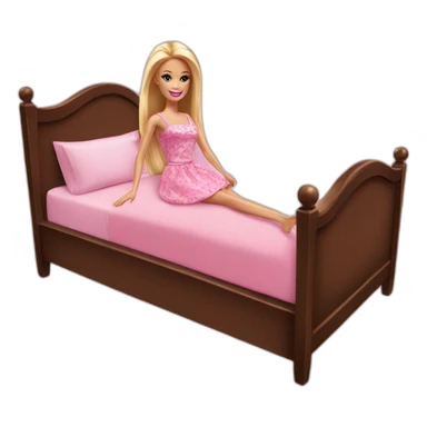 Barbie in thé bed sticker
