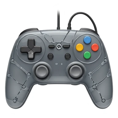 broken game controller sticker