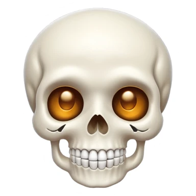Cute skull sticker