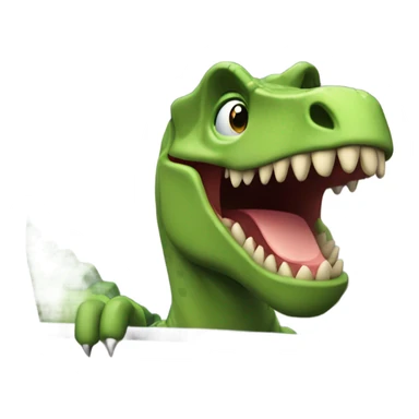 Dinosaur in a car sticker