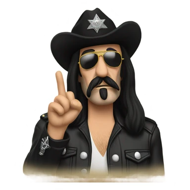 lemmy sending a kiss sticker