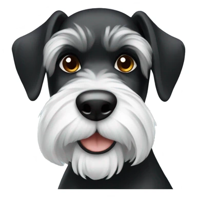 Two Black and White Schnauzers sticker