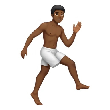 Black guy with toes out sticker