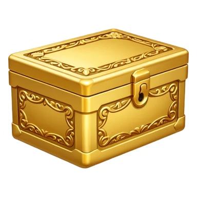 open Gold box frontview sticker