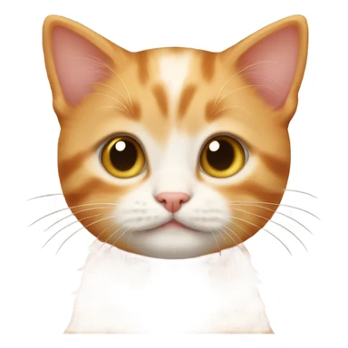 Cute little ginger kitten sticker