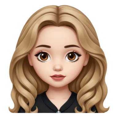 pretty bratz baddie, sabrina carpenter, long wavy hair sticker