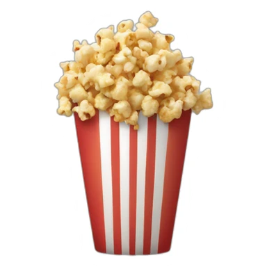 apple popcorn emoji sticker