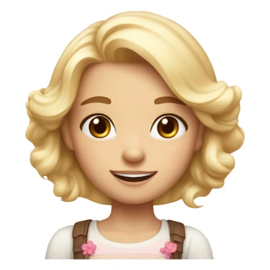 cute vanilla girl  sticker