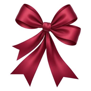 burgundy red ribbon sticker