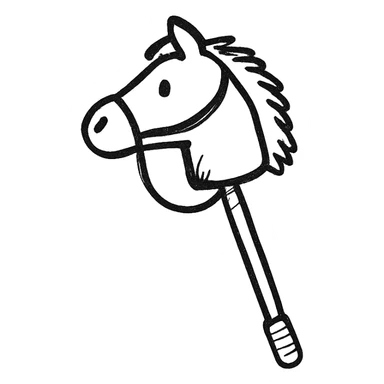 hobby horse sticker