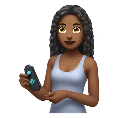 Self care girl playing nintendo switch sticker