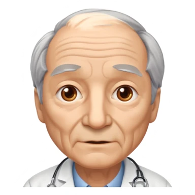 old doctor no stethoscope sticker
