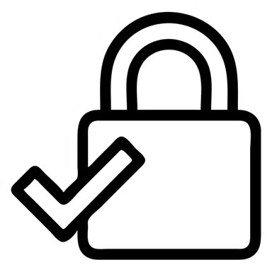 Tick Check, with a security lock  sticker