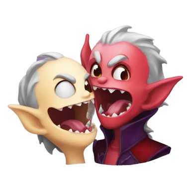 Dragon kiss vampire  sticker