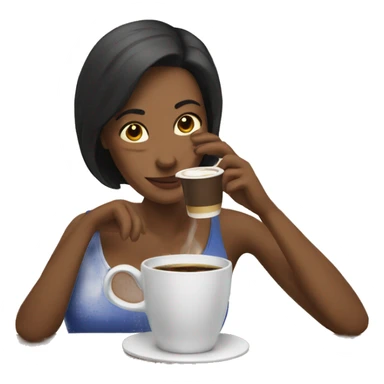 Mom drinking coffee  sticker