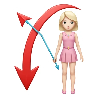 The male symbol but the male arrow is bent/curved downwards, and there is a female stem too so its like a sissy icon (a sissy/feminine boy icon), for sissy boys, sissy girls sticker