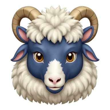 Navy goat emoji sticker