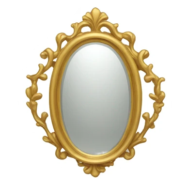gold mirror  sticker