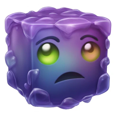 remixed gelatinous cube sticker