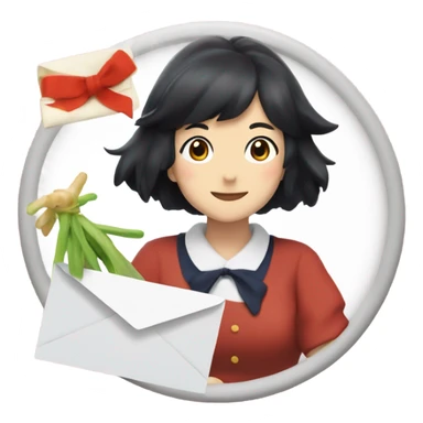 letter from “kiki delivery service” miss witcg sticker