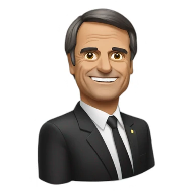 Bolsonaro fazendo arminha sticker