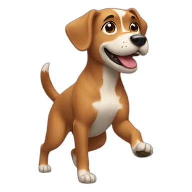 A dog dancing de Macarena  sticker