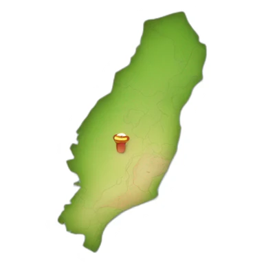 Map of Taiwan sticker