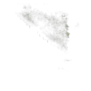 Escher stairs green leaves sticker