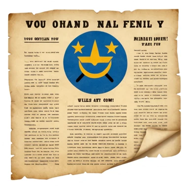 военная листовка  sticker