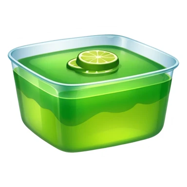 Green jello sticker
