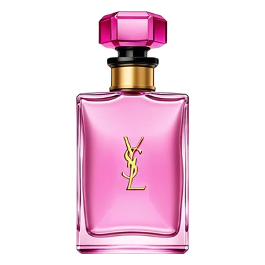 Yves St Laurent pink perfume bottle sticker
