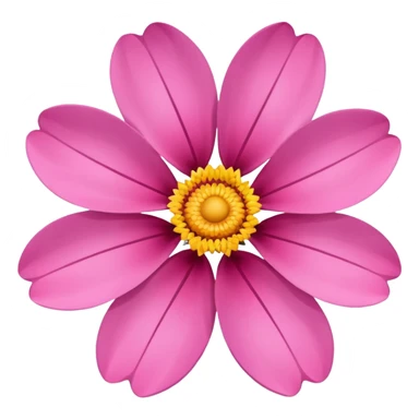 pink 2d flower sticker