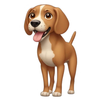 A human on four legs sticker