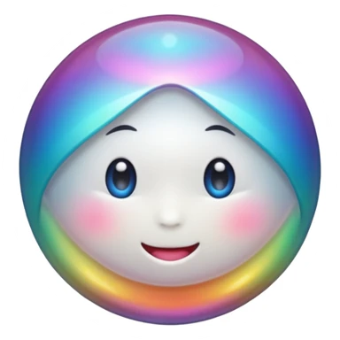 una perla sola sin cara blanca sticker