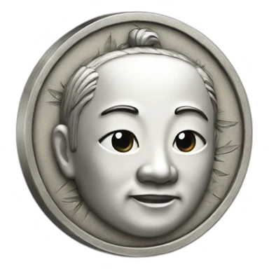 Chinese coin sticker