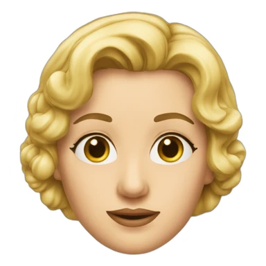 Sandra Huller german actress face head sticker