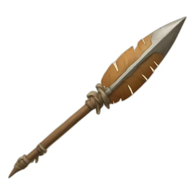 prehistoric spear sticker