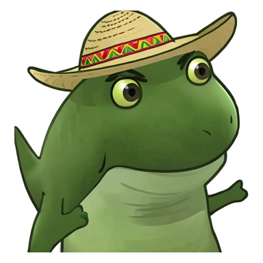 Tiburón con sombrero  sticker