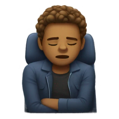 Falling asleep on subway sticker