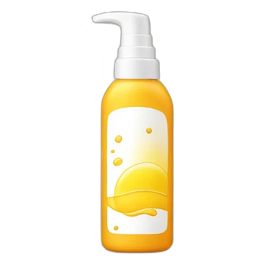 Sunscreen bottle sticker