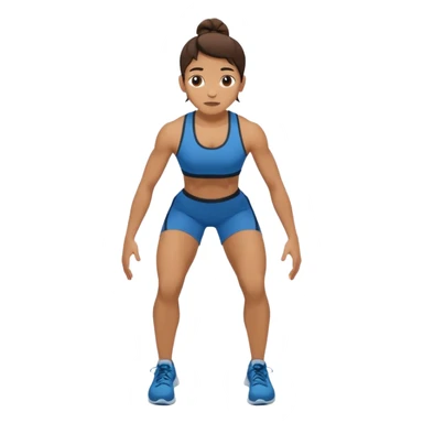 persona haciendo burpees sticker