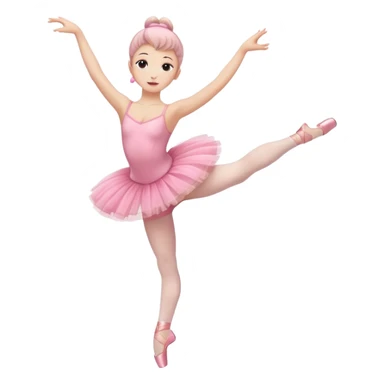 full body balet with pink tutu sticker