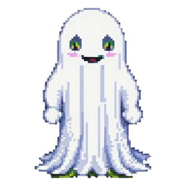 friendly ghost sticker