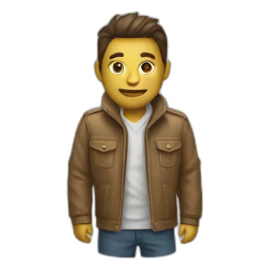 Chat avec une veste sticker